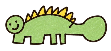 Ankie, the green dinosaur