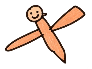 Zippy, the orange winged friend